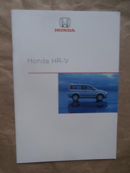Honda HR-V 3-türer 5-türer 1.6i 2WD 4WD VTEC Katalog September 2001 +Zubehör