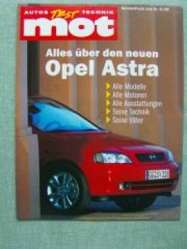 mot 6/1998 Neue Opel Astra B Sonderdruck