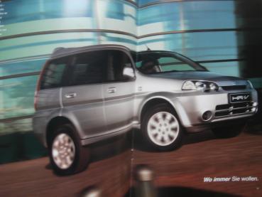 Honda HR-V 3-türer 5-türer 1.6i 2WD 4WD VTEC Katalog September 2001 +Zubehör