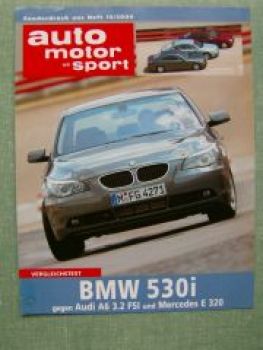 AMS 13/2004 BMW 530i E60 gegen Audi A6 3.2FSi Mercedes E320 W211