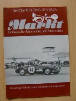 Markt 7/1981 für klassische Automobile und Motorräder