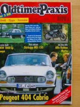 Oldtimer Praxis 7/1999 Peugeot 404 Cabrio, DKW 1000 Sp Coupè
