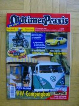 Oldtimer Praxis 11/2003 VW Campingbus T1, Lotus Europa
