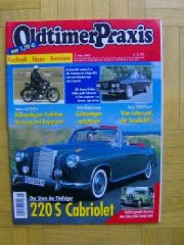 Oldtimer Praxis 5/2003 Mercedes 220 S Cabriolet, Adler Trumpf Ju