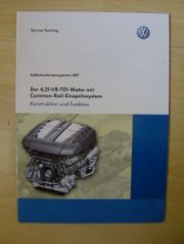 VW Selbststudienprogramm Nr.467 4,2l-V8-TDI-Motor Common Rail