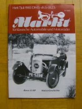Markt 7/1983 Rover 8HP, Maico,DKW 3=6, Magnetzündung