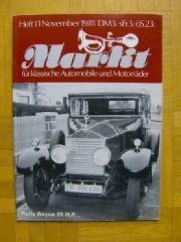 Markt 11/1981 Rolls Royce 20 H.P.