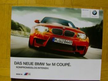 BMW 1er M Coupè E82 September 2010 Prospekt NEU