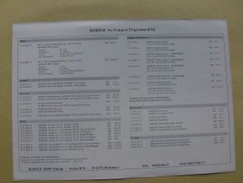 Hartge BMW 3er Compact E36 Prospektblatt Rarität