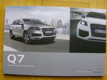 Audi Q7/V12 TDI quattro Prospekt Oktober 2010 NEU