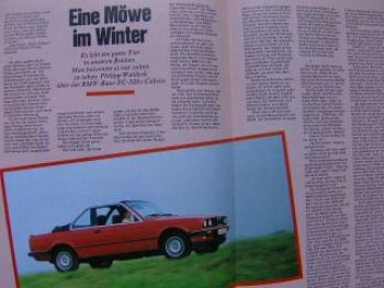 auto revue 2/1984 BMW Baur TC 320i-Cabrio E30 Sonderdruck