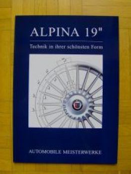 Alpina 19" Zoll Leichtmetallfelge für B10 D10 E39 März 2000 NEU
