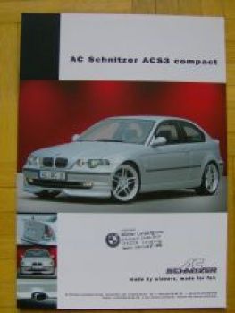 AC Schnitzer ACS3 compact E46 Prospektblatt NEU