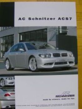 AC Schnitzer ACS7 Prospektblatt E65 E66 NEU