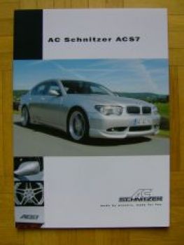 AC Schnitzer ACS7 E65 E66 +Preisliste  März 2005 NEU