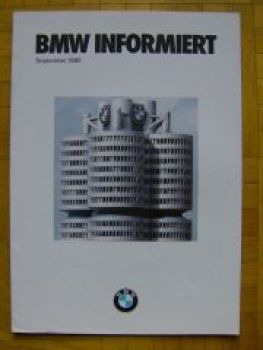 BMW Informiert September 1980 316/318i E21,E12 Dauertests