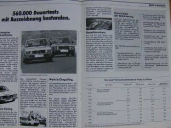 BMW Informiert September 1980 316/318i E21,E12 Dauertests