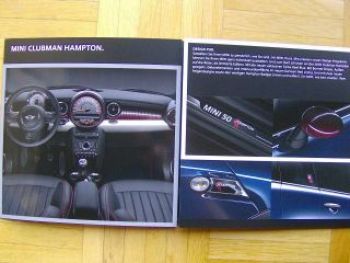 BMW Mini Clubman Hampton  R55 Sonderprospekt März 2011 NEU
