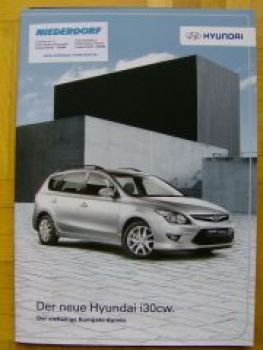 Hyundai i30cw Prospekt Januar 2011 NEU +Preisliste