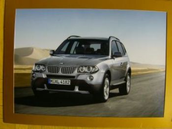 BMW X3 E83 Vorstellungsfotomappe intern September 2006