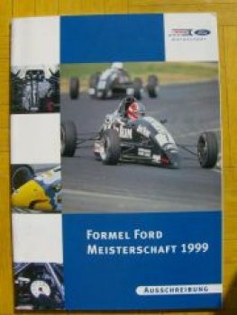 Formel Ford Meisterschaft 1999 Ausschreibung Heft