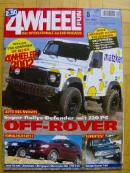 4 Wheel Fun 5/2002 Range Rover Td6,Grand Cherokee CRD vs.ML270CD