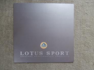 Lotus Sport Broschüre Englisch