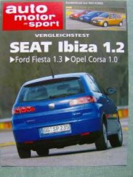 AMS 4/2003 Seat Ibiza 1.2 vs. Fiesta 1.3 vs. Opel Corsa C 1.0