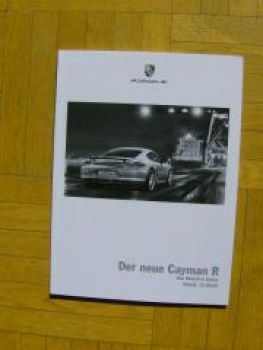 Porsche Preisliste Cayman R November 2010 NEU