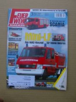 Feuerwehr Magazin 3/2003 Scania,Rosenbauer/MAN FLF 63/120-16