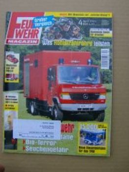 Feuerwehr Magazin 4/2003 VW T4, Mercedes 815D