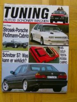 Tuning 4/1988 Schnitzer S7 E32, E30 Cabrio, Oettinger T3,928 S4