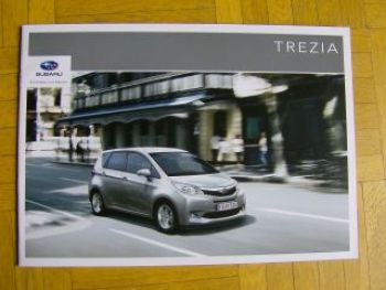 Subaru Trezia Prospekt März 2011 +Preisliste NEU