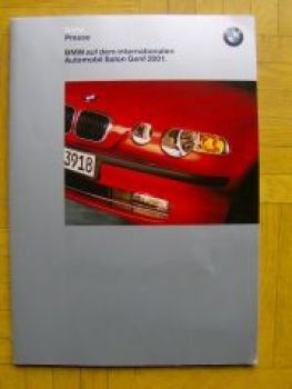 BMW Presse Genf 2001 X5 E53 M3 Cabrio E46 M Roadster Z3
