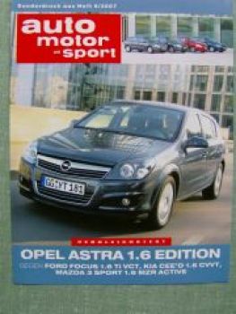 AMS 6/2007 Opel Astra 1.6 Edition vs. Focus vs. Kia Cee"d vs. Ma