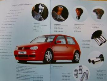 VW Golf4 Zubehör Prospekt Juni 1998