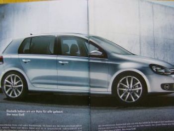 VW Golf6 Wertigkeit neu erleben Hochglanz Prospekt