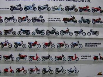 Honda VFR Poster Februar 1986 +Gesamtprogramm