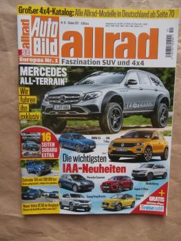 Auto Bild allrad 10/2017 Defender TD5 Dauertest, Volvo XC60 vs. GLC vs. AudiQ5,BMW X1 20d Automatik, Audi SQ7 TDI,