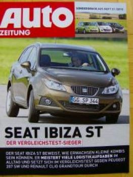 Auto Zeitung 21/2010 Seat Ibiza ST vs. Clio vs. 207