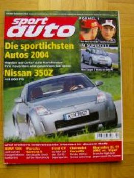 sport auto 9/2004 Mini Cooper S Works,Nissan 350Z, Ford GT