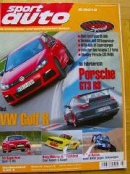 sport auto 2/2010 Porsche GT3 RS, Wolf Focus RS 360