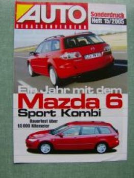 Auto Straßenverkehr 15/2005 Mazda 6 Sport Kombi Dauertest