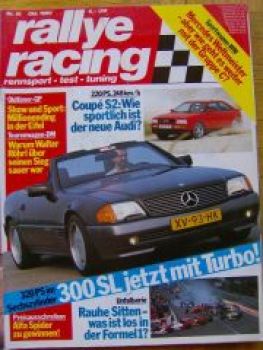rallye racing 10/1990 Audi Coupè S2, 300SL-24 Biturbo Mosselmann