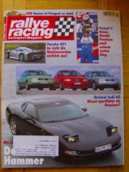 rallye racing 6/1997 A3 im Vergleich, Porsche GT1,CLK W208