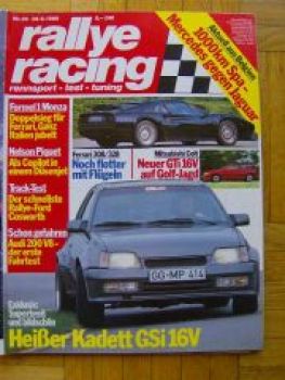 rallye racing 20/1988 Mitsubishi Colt GTI 16V,Audi 200 V8,Abt