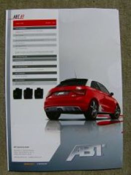 Abt Audi A1 (8X0) Januar 2011 +Preisliste NEU