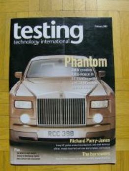 testing technology international 2/2003 RR Phantom,Jaguar XJ X30
