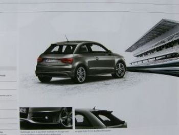 Audi A1 Attraction Ambition Prospekt April 2011 NEU