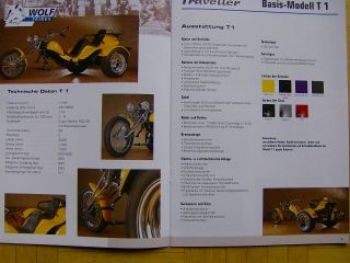 Wolf Trikes Hauptkatalog 2001 Traveller T1 T3i Tristar TS1 TS3i